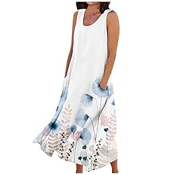 Generic Dresses for Women 2024 Beach Cotton Linen