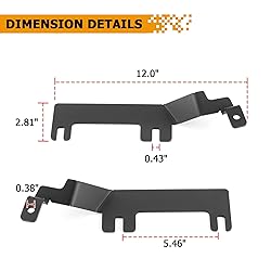 WeiSen Hood Hinge Ditch Light Mounting Brackets for
