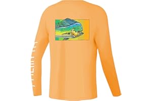Palmyth Boys Fishing Shirt Youth Long Sleeve T-Shirt UPF 50+ Sun Protection