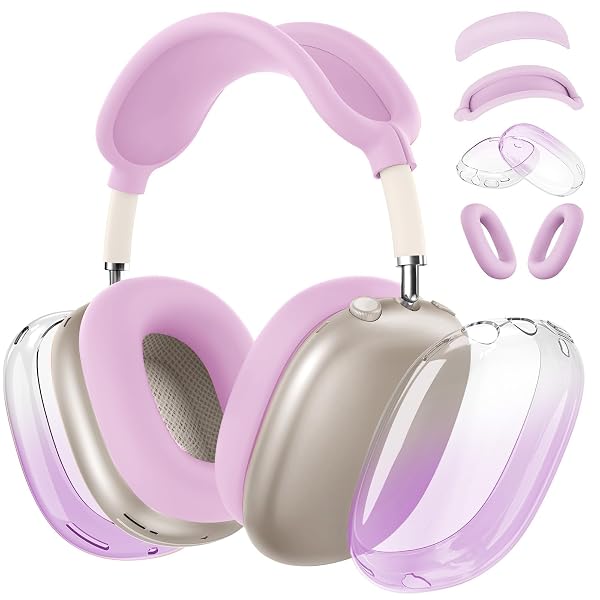 SILICONE CASE COVER FOR AIRPODS MAX 2,CLEAR GRADIENT...