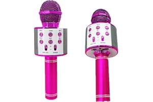 TUICARE Karaoke Microphone, 5-in-1 Wireless Handheld Kareoke Mic Speaker for Singing, Karaoke Machine for Adult with 2 Independent Package, DIY Stickers, Gifts for Birthday Party