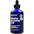Radha Beauty USDA Certified Organic Rosehip Seed Oil, 100% Pure Cold Pressed - Great Carrier Oil for Moisturizing Face, Hair,