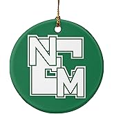 GRAPHICS & MORE Eastern New Mexico University Primary Logo Porcelain Holiday Christmas Tree Ornament - 2.8" (7.1 cm)