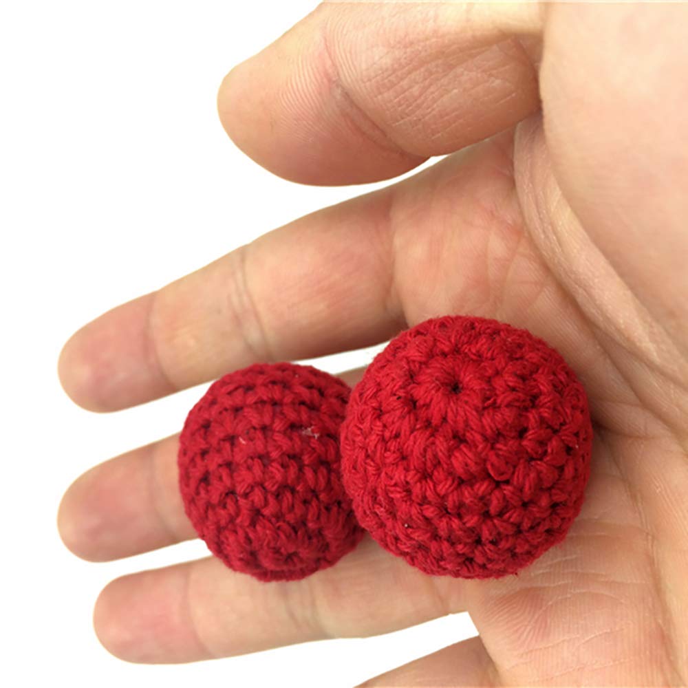 ZQION Chop Cup Balls(1 Magnetic&1 Normal)-Magic Trick Close Up Stage Magic Props Gimmick Accessories