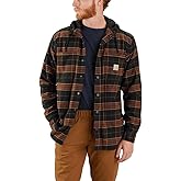 Carhartt Men's 106353 Rugged Flex® Relaxed Fit Flannel Fleece Lined Hoo