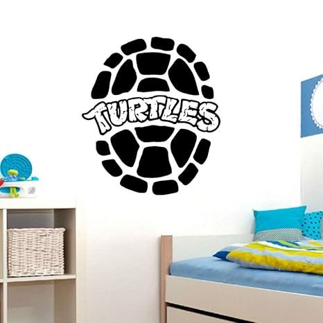 Hnxdp Ninja Turtles Wandtattoo Home Interior Design Kinderzimmer Spielzimmer Dekor Jungen Zimmer Wandkunst Wasserdicht Abnehmbare Aufkleber Grau 42x48 Cm Amazon De Baumarkt