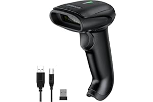 Symcode 2D Wireless Barcode Scanner,Bluetooth6.0 & Wireless2.4G & USB Wired Connection, 1D QR Bar Code Reader Scanner Automatic Fast Precise scanning for Smart Phone, Tablet, PC