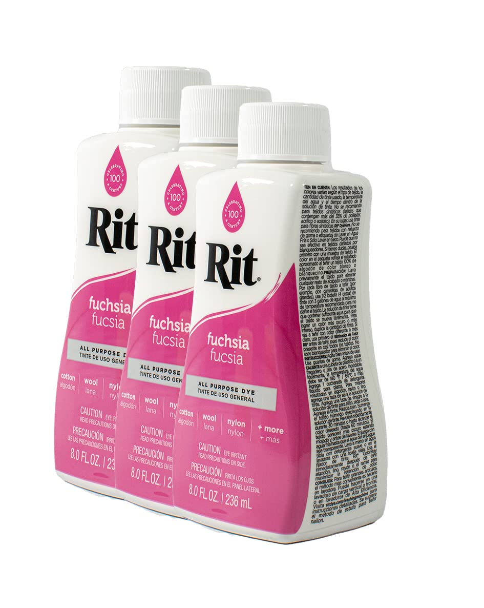 Rit Dye Liquid 236ml Fuchsia Pack of 12