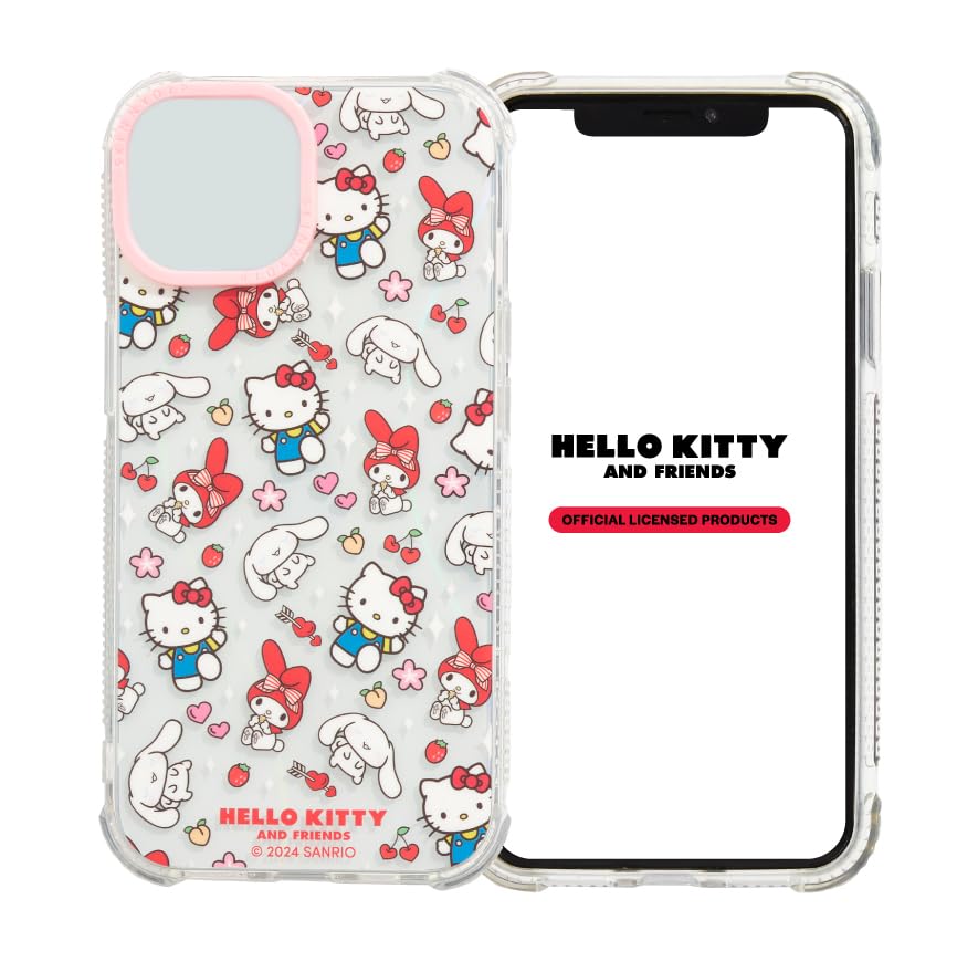 Skinnydip Hello Kitty & Friends - Case for iPhone 16 Cover Stylish & Shockproof Cartoon Cover, Slim & Lightweight, Anti-Slip Cute Protective Case Gift for Girls Compatible with iPhone