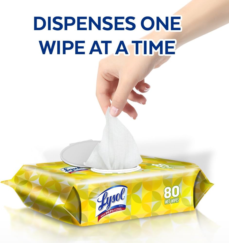 Lysol Handi-Pack Disinfecting Wipes, 320ct (4X80ct), Country Scent, Cleaning Wipes, Antibacterial Wipes, Sanitizing Wipes, Cleaning Supplies: Health & Personal Care