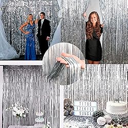 Dazzle Bright 4 Pack Backdrop Curtain, 3FT x 8FT