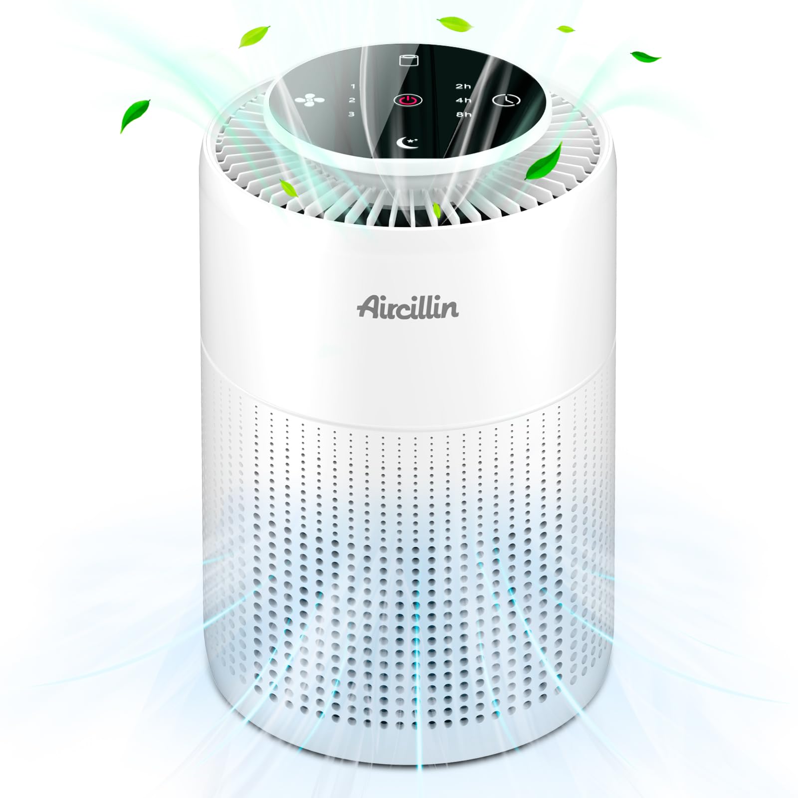 Aircillin Air Purifier AP070B, Air Purifiers for Home Bedroom with 4-Stage H13 Hepa Filter, up to 765Sq Ft, Air Cleaner for Dust, Odor, Pet Dander, Smoke, Remove 99.99% Particles Down to 0.1 microns