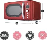 Hamilton Beach Retro 20L Microwave 700W Digital LED Display 8 Pre Sets view 9