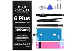 WAVYPO Battery for iPhone 6 Plus, Upgraded 8500mAh High Capacity New 0 Cycle Battery Replacement for iPhone 6 Plus A1522 A152