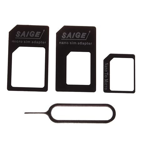 wortek Nano Sim Adapter auf Micro und Standard Sim 4er Set inkl. alle Adapter