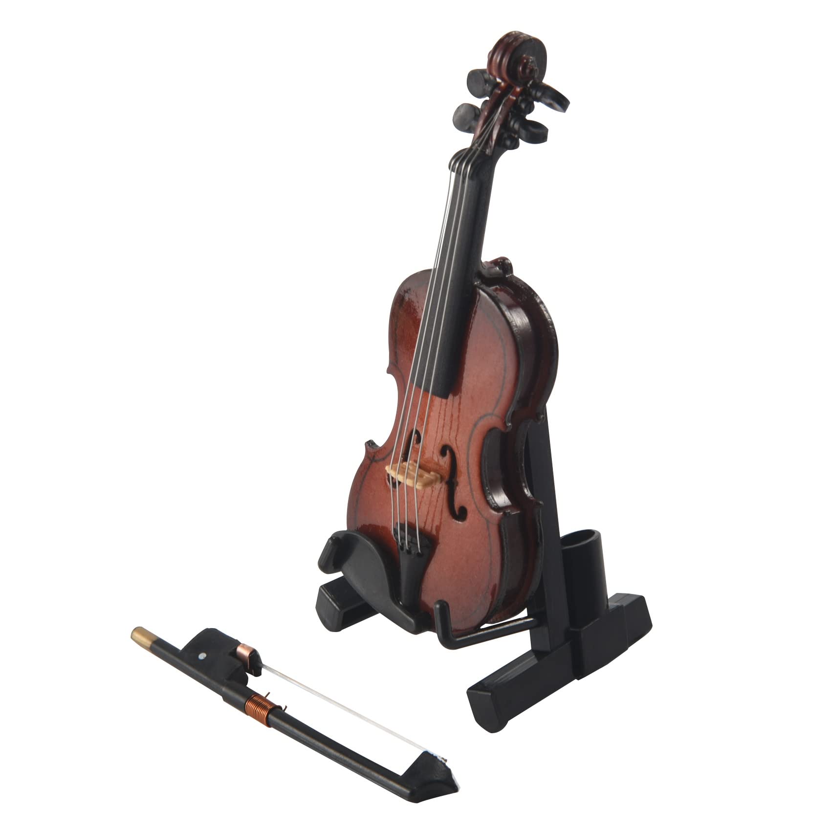 Bopfimer Gifts Violin Music Instrument Miniature Replica with Case, 8x3cm