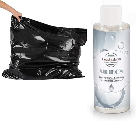Lack Kopfkissen Bezug Vinyl Lack schwarz 80x80cm - Lack-Fetisch Kopfkissenbezüge aus Lack für Lack Bettlaken schwarz Sexlaken