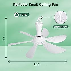 Roodike 22.5" Small Ceiling Fan for Outdooor