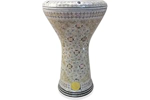 New! Gawharet El Fan Classic 17" Mother of Pearl Darbuka Drum Percussion (Cosmos)