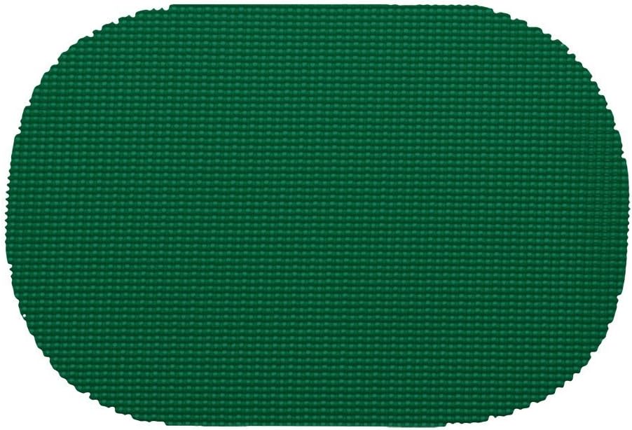 12 Piece Hunter Green Placemats,(Set of 12), Machine