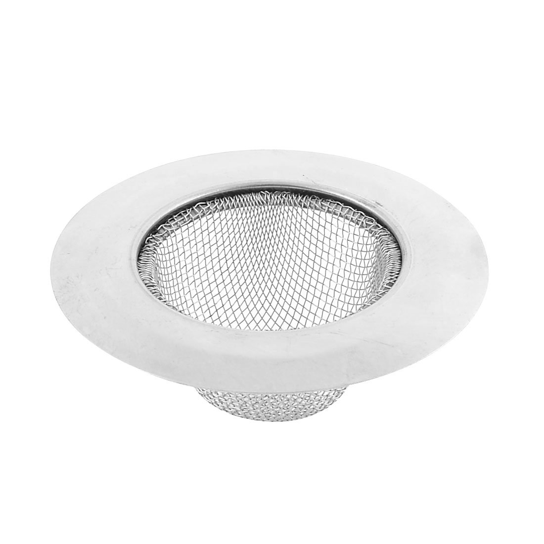 sourcing map Metal Filter Kitchen Sink Drain Strainer Screen Stopper Basket 90mm Dia