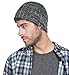 lethmik Knit Skull Beanie Cap Winter Warm Daily Hat With Mix Mesh Knitted Grey