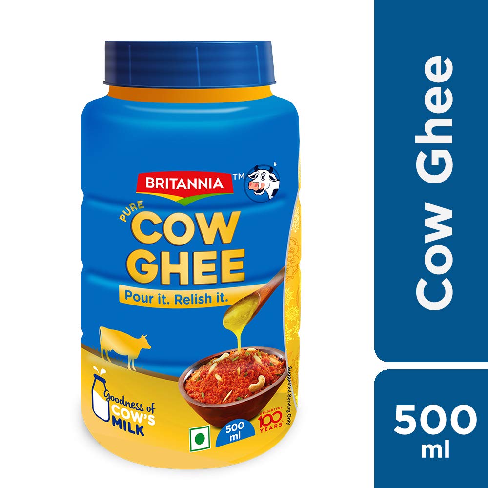 Britannia Cow Ghee Pet Jar, 500 ml Amazon.in Amazon Pantry