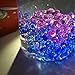 SLOUEASY - 200ML New Idea Crystal Slime Putty with Purple Blue Fishbowl Beads, 200ml Fluffy Floam Slime Stress Relief Toy Scented Sludge Toy for Kids and Adults, Super Soft and Nonsticky(Purple+Blue)