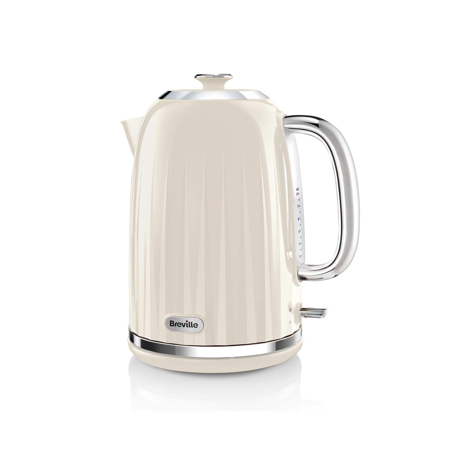 Breville Impressions Electric Kettle, 1.7 Litre, 3 KW Fast Boil, Cream [VKJ956]