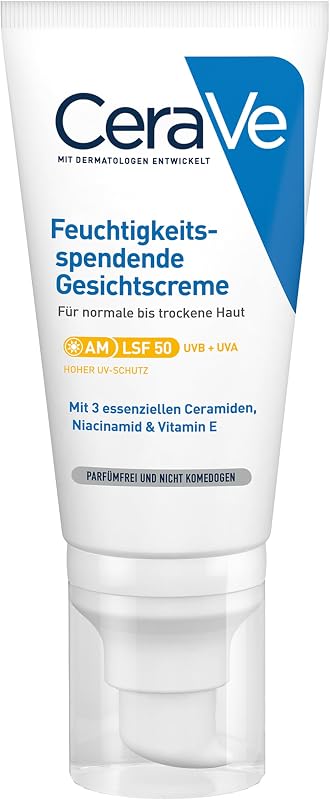 Feuchtigkeitsspendende Gesichtscreme LSF 50, UVA- & UVB-Schutz, 50ml