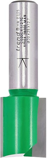 Trend Trend CraftPro Straight Two Flute Router Cutter Bit 1/2 in Shank 20mm view 2