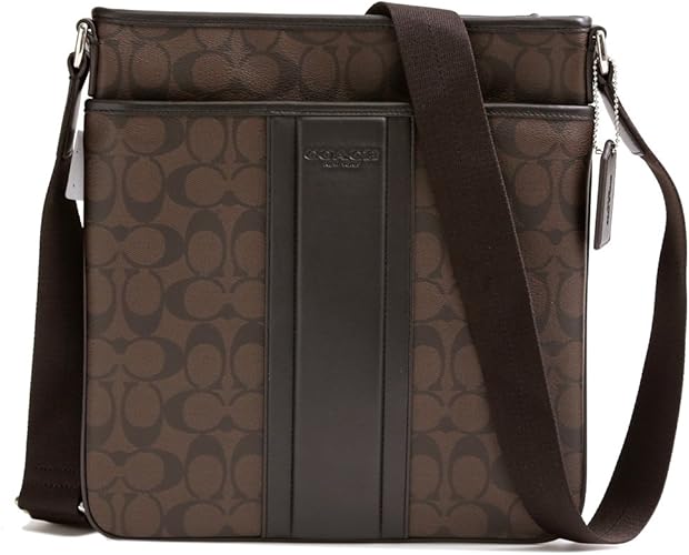 Amazon コーチ Coach ヘリテージストライプ スモールジップトップクロスボディ メンズ斜め掛けショルダーバッグ F Ma Br 並行輸入品 Coach コーチ ボディバッグ ワンショルダー