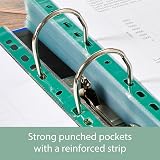 Summit A4 Glass Clear Punched Pockets 100 Pack Universal Multi-Punched view 4