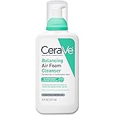 CeraVe Balancing Air Foam Face Wash, Foaming Facial Cleanser For Combination Skin, 8HR Oil Control + 24HR Hydration, Fragrance-Free & Non-Comedogenic, With Glycolysine™ & 3 Essential Ceramides, 8oz