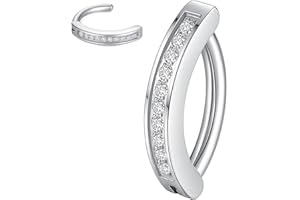 LOVEBODYJEWELRY G23 Titanium Clicker Belly Button Ring Navel Rings Body Belly Piercing Jewelry 14G 14mm 12mm 10mm 8mm