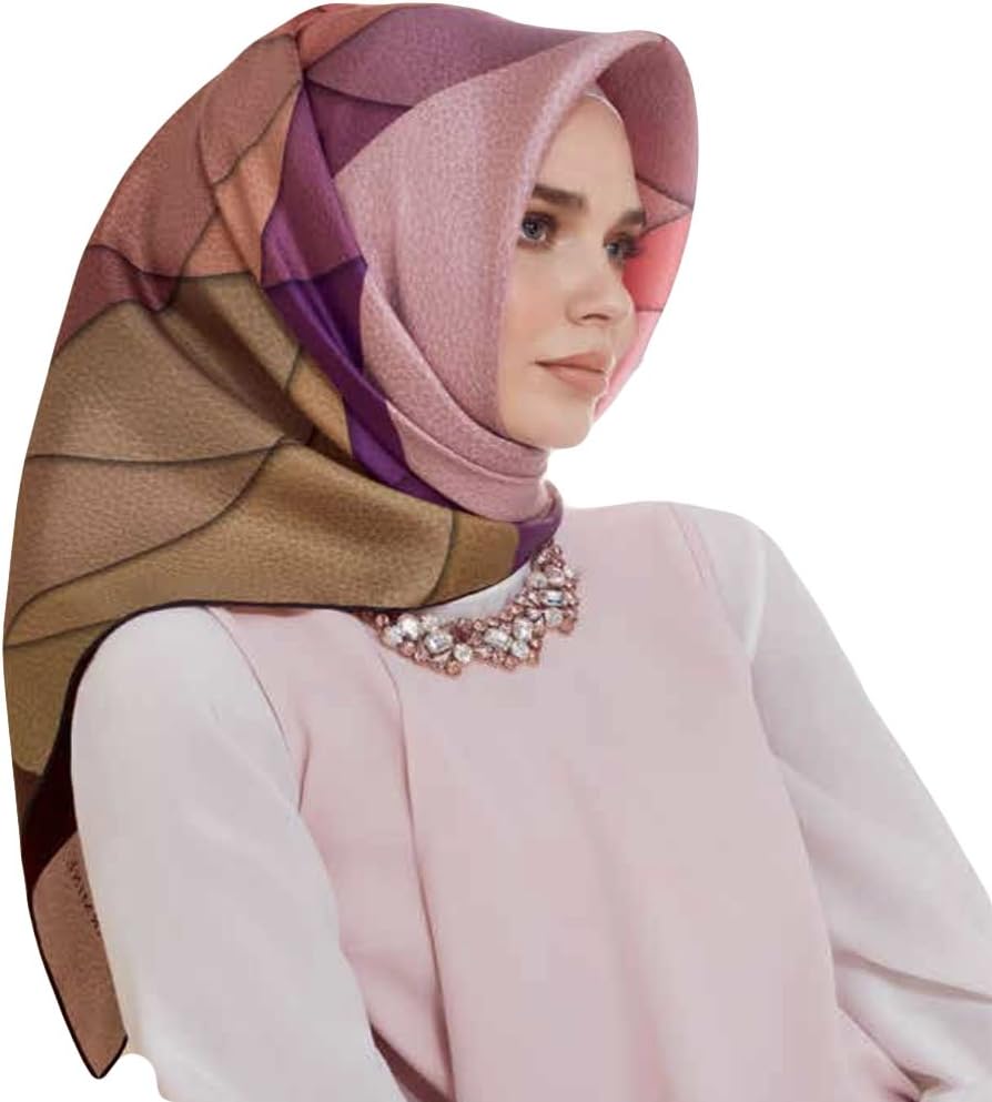 Armine 100% Silk Square Turkish Scarf Islamic Hijab Headscarf Spring 2017 #7610