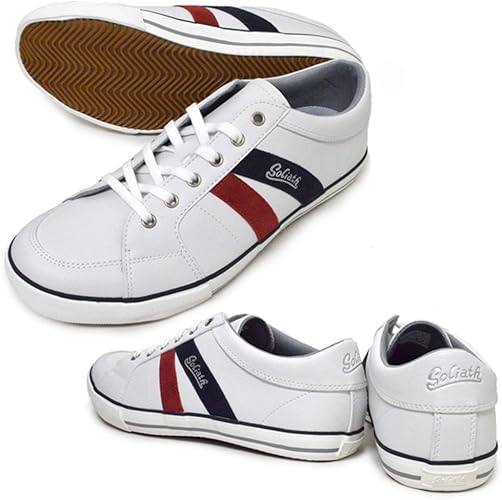 Amazon ゴライアス アステン Goliath Asten 27 0 44 1 ホワイト D レッド ネイビー メンズ カジュアル スニーカー 男性 靴 ノーブランド品 スニーカー