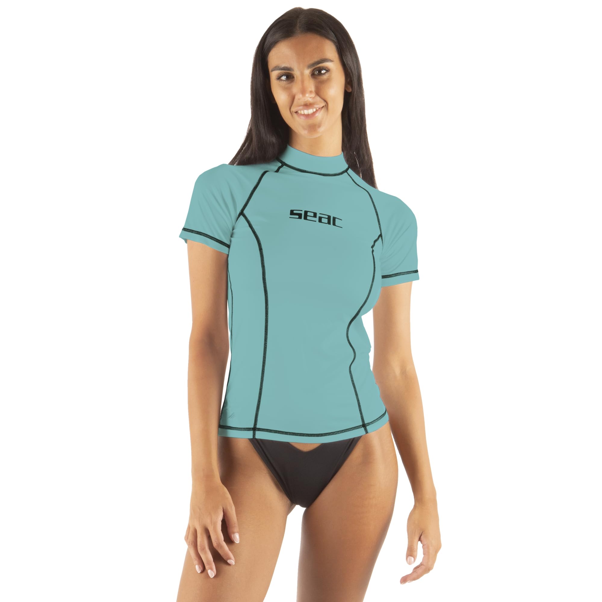Seac T-Sun Short Lady, Rash Guard for Swimming, Surfing, Diving, UV protection