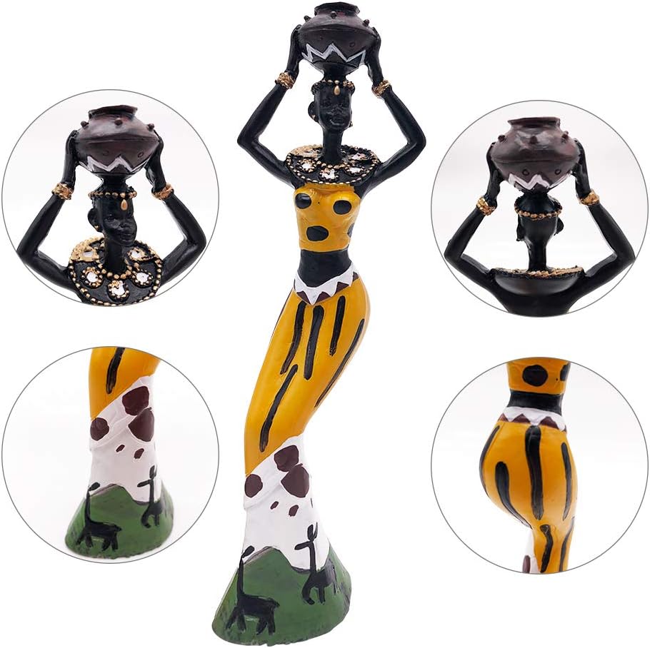 MonLiya 3 Pack African Sculpture with Adhesive Tape - Image 4