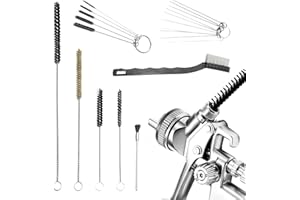 PEHADU Multi-Purpose Spray Gun Cleaning Kit Paint Gun Cleaning 21PCs Nylon Brushe, Mini Brushes & Needles, Metal Tube Cleaning Brush Nozzles, Spray Guns, Tattoo Equipment, etc.