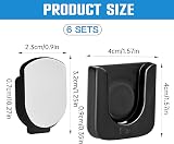 KALIONE 6 Pack Magnetic Wall Mount Remote Control Holder - Black view 3