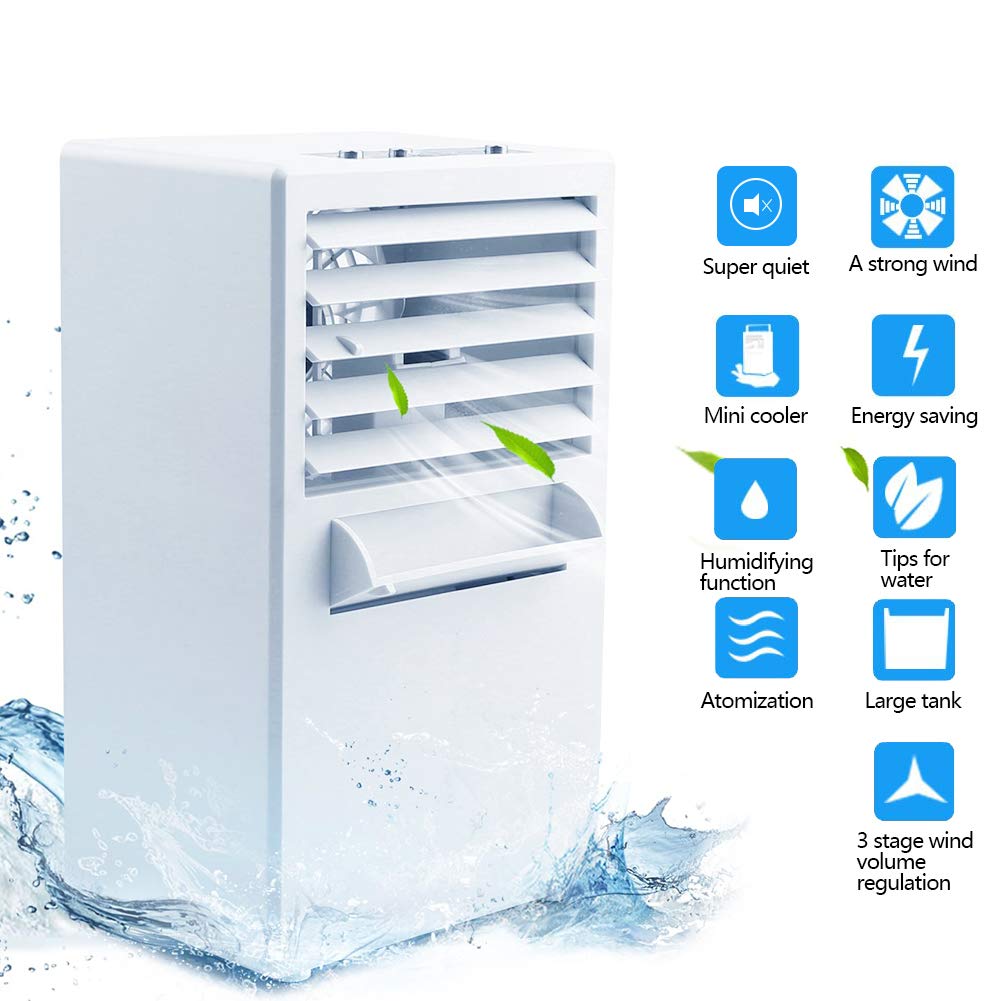 mini fan air cooler with water tray