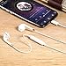 GOODBONG Headphones/Earbuds compatible with iPhone 7,7 Plus,8,8 Plus,iPhone X, Stereo Sound by Bluetooth in Earbuds and Built-In Mic and Volume Control,Wired charging Bluetooth without battery(White)