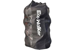 Eco Walker Ball Bag Large Capacity (Holds 16 Soccer Balls) with Adjustable Shoulder Strap and Thick Handle