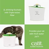 Catit Flower Cat Water Fountain Drinking Fountain with Water Level Window view 3