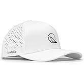 birdskie Golf Hat Snapback, Breathable, Quick Drying, High Performance, The Swagger Golf Cap White