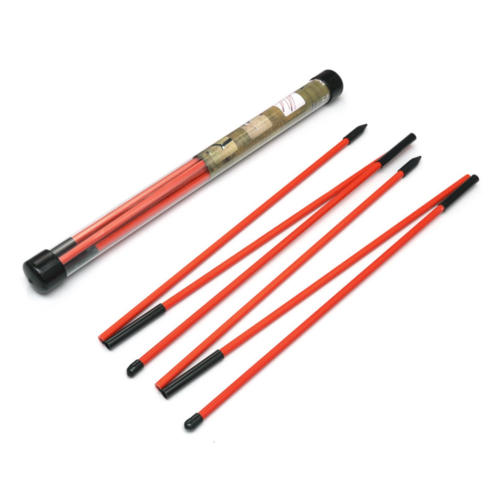 Photo 1 of 2 Pack Golf Alignment Sticks,48" Collapsible Golf Sticks Alignment Rods,Golf Training Alignment Sticks Aid for Aiming,Putting,Full Swing Trainer,Golf Training Sticks with Clear Tube Case (Red)