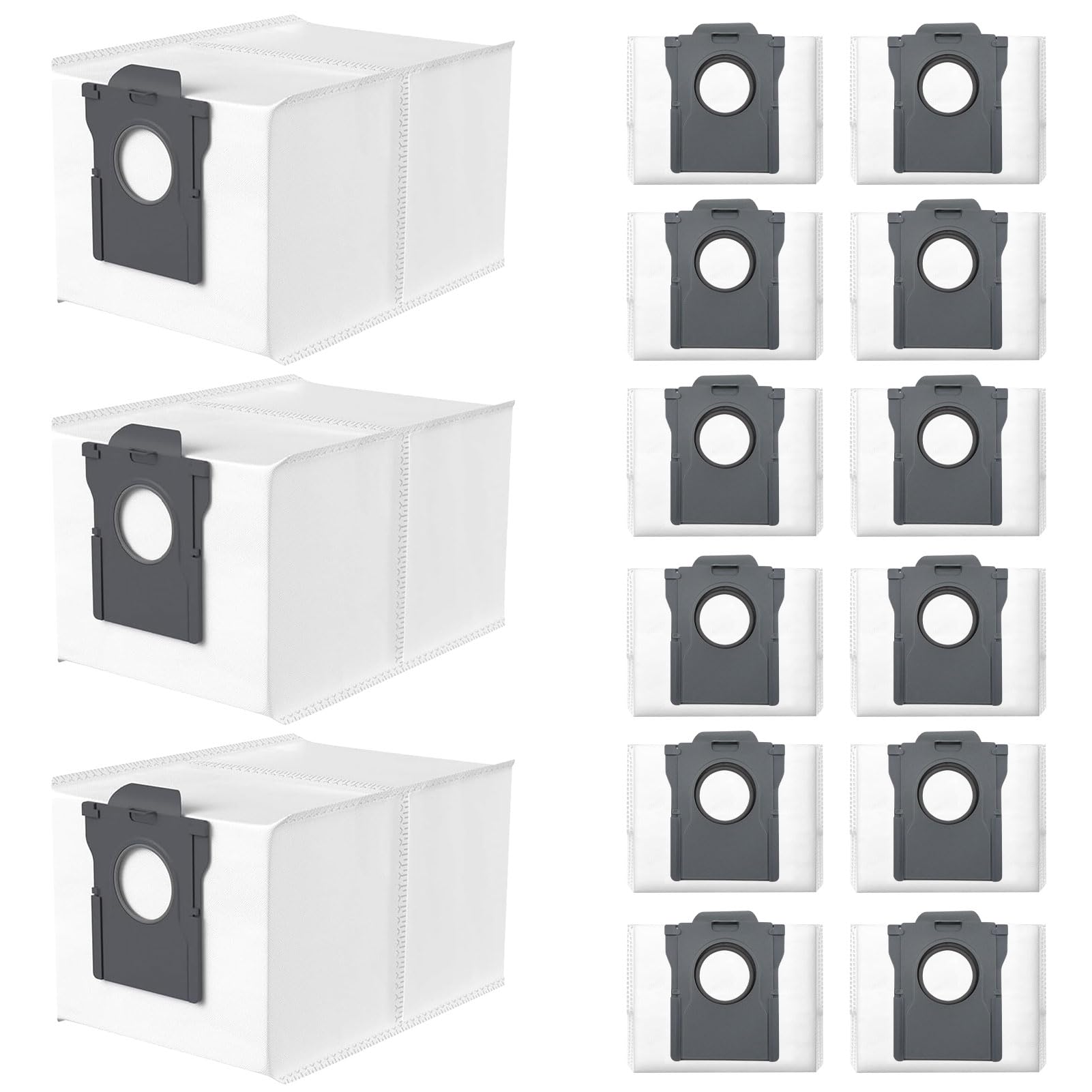 Fishoney 15 Stück Staubbeutel für Dreame L10s Ultra Gen 2/Gen 3, L40s Pro Ultra, X50/X40 Ultra Complete/X30 Ultra, L10s Pro Ultra Heat, Mova E30 Ultra/V50 Ultra Complete Staubsaugerbeutel Ersatzteile