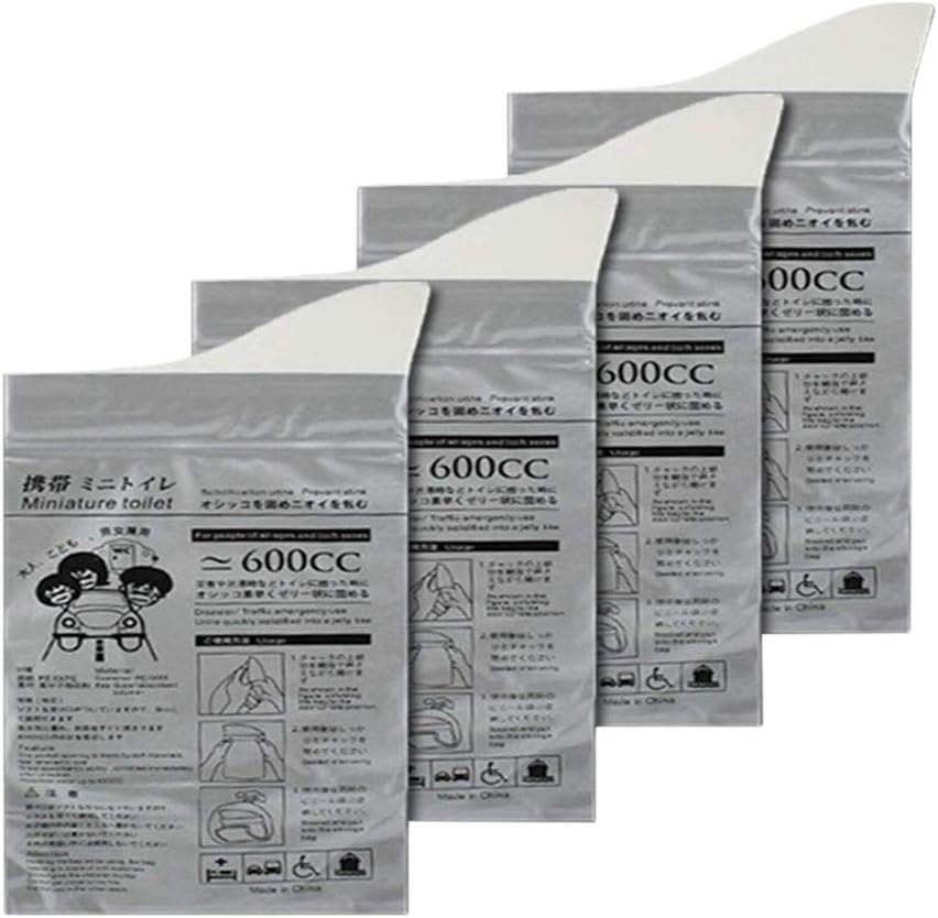 Iswell Disposable Urine Bags, Car Handy Mobile Bathrooms 600ml Car Emergency Urine Bag Portable Camping Outdoor Emergency Toilet