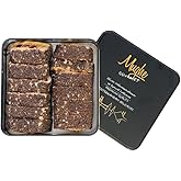 Mughe Gourmet Turkish Delight Gift Tin with Chocolate Cookie Crumble Filling - 350g Premium Rolled Lokum